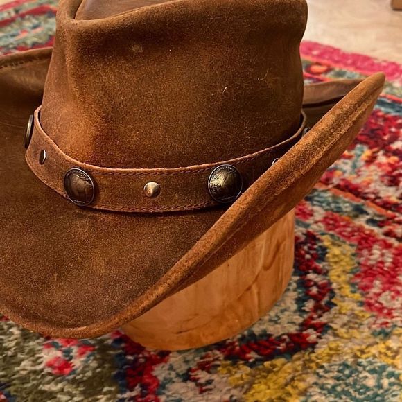 Minnetonka Buffalo Nickel Leather Hat - Picture 6 of 11